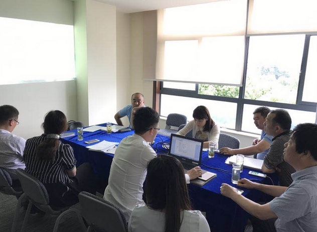 常州新北區夢想家園創業園的(de)新北區分公司召開市場例會